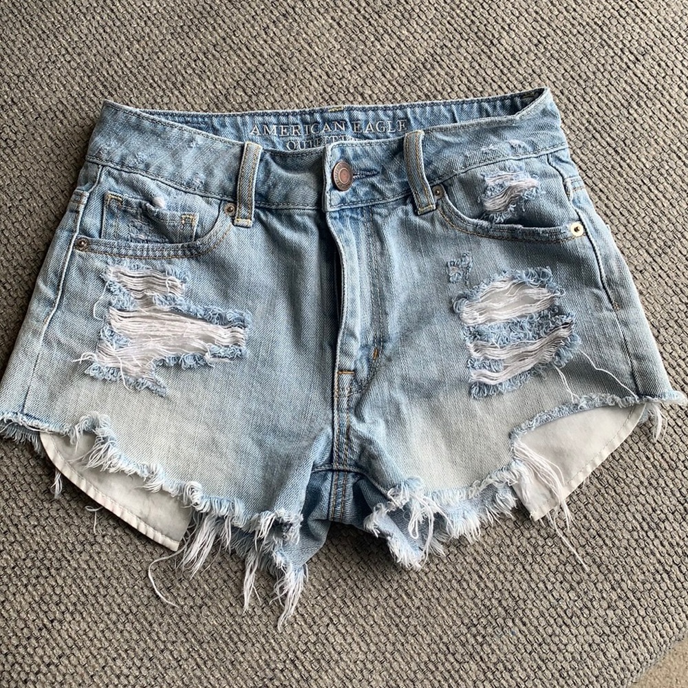 American Eagle High Waisted Denim Shorts